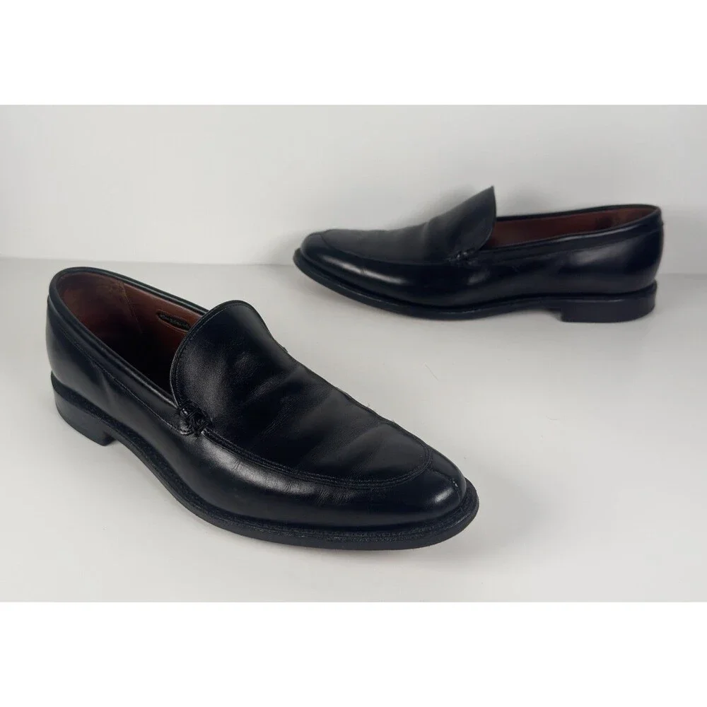 Allen Edmonds Mens STEEN Leather Oxford Loafer Dress Shoes Black US 11 B